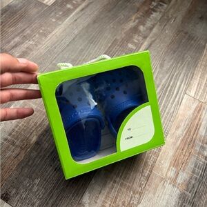 NEW!! Blue baby Crocs